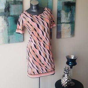 Michael Kors peach blossom dress